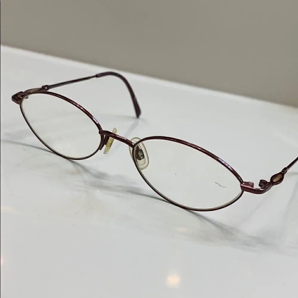 🌷Elle Eyeglass Frame Glossy Reddish Brown 🌷